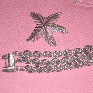 Lisner Bracelet and Brooch Set